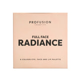 Profusion Full Face Radiance 8 Shade Palette open