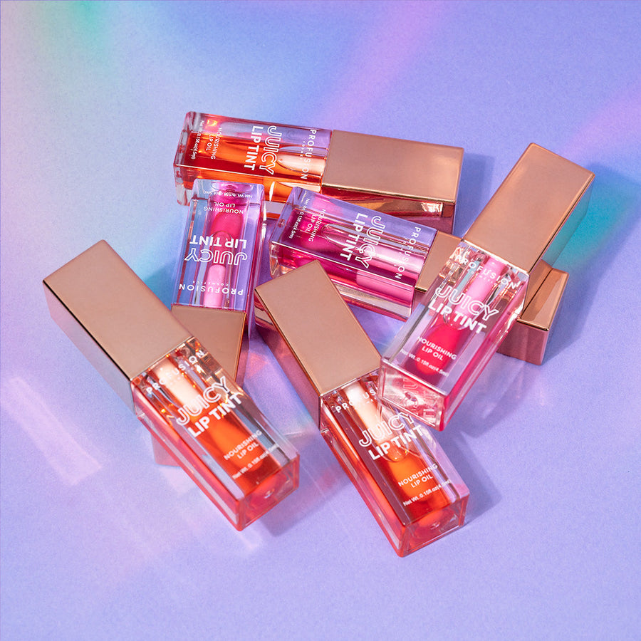Profusion Juicy Lip Oil Tint Curious Coral application look