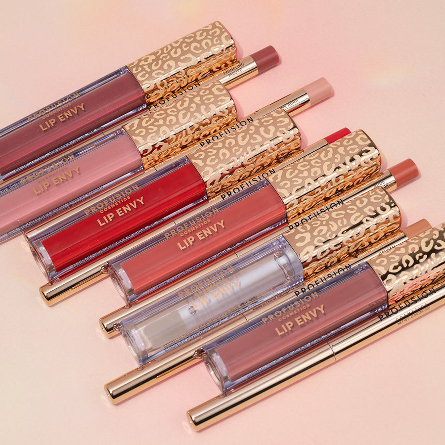 Profusion Lip Envy Twinkling Mauve makeup look