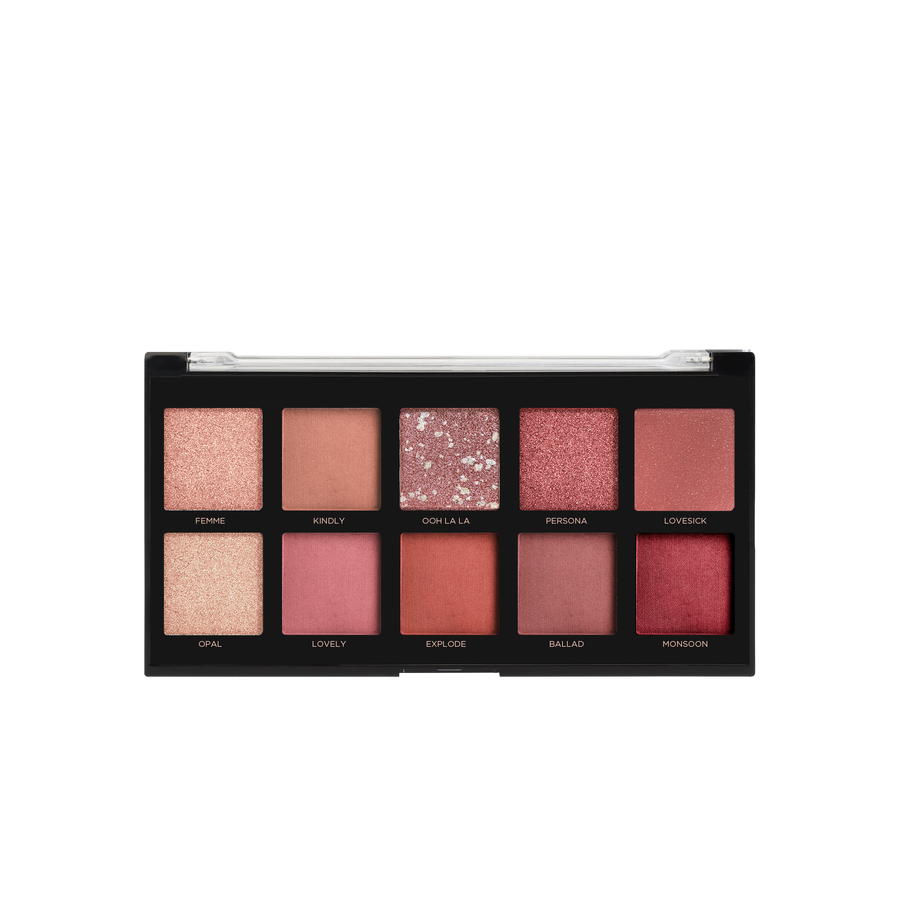 Profusion Mauves 10 Shade Eyeshadow Palette open