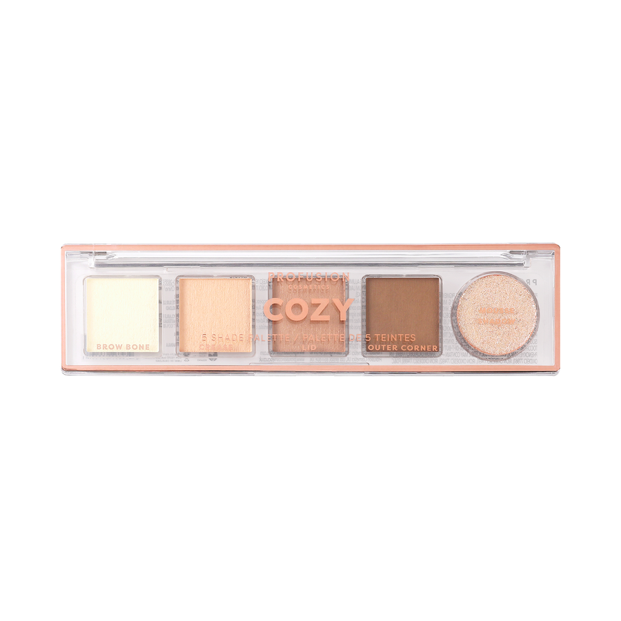 Profusion Mini Essentials Cozy 5 Shade Eyeshadow Palette closed