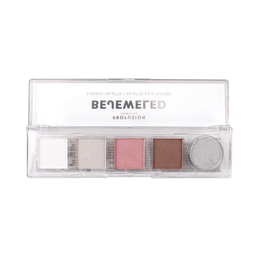 Profusion Mini Essentials Evergreen 5 Shade Eyeshadow Palette open