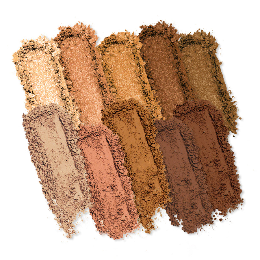 Profusion Nudes 10 Shade Eyeshadow Palette shade detail