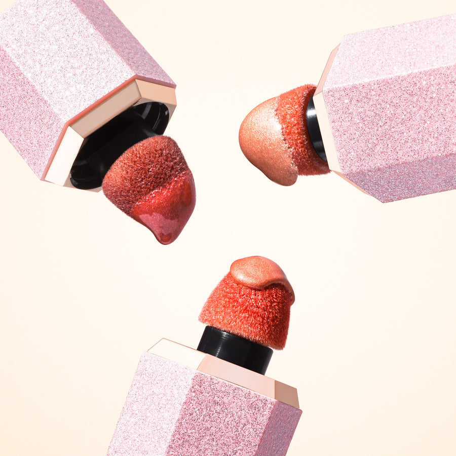 Profusion Shimmer Hour Liquid Blushlighter application look