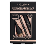 Profusion Ultimate Brow Sculpt kit in Dark Brown