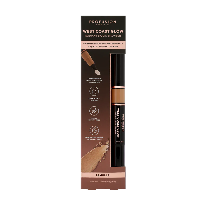 Profusion West Coast Glow Liquid Bronzer shade collection