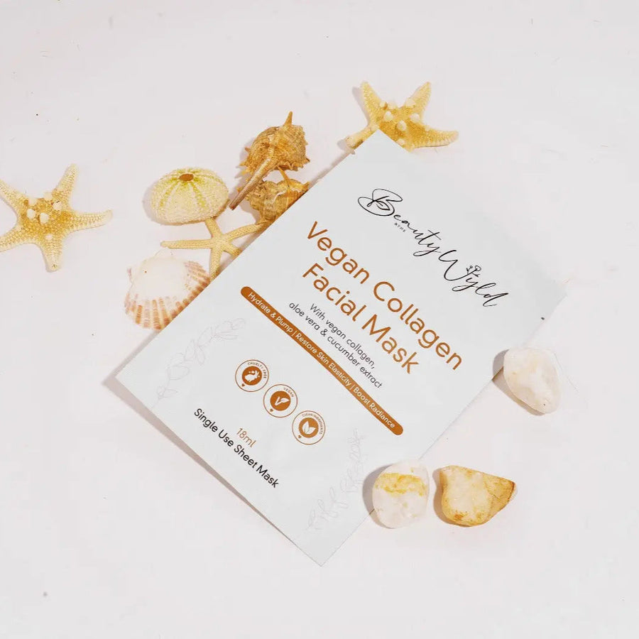 Raw Beauty Lab vegan collagen face mask lifestyle image