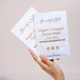 Raw Beauty Lab vegan collagen sheet mask packet