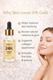 Ammuri 24K Gold Face Serum - Anti-Aging Collagen Booster Dark Circle Treatment