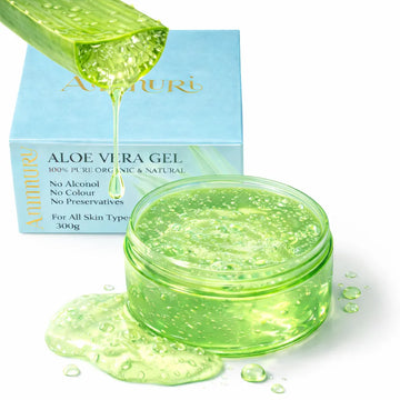Ammuri Organic Aloe Vera Gel 300g jar for face, body and hair