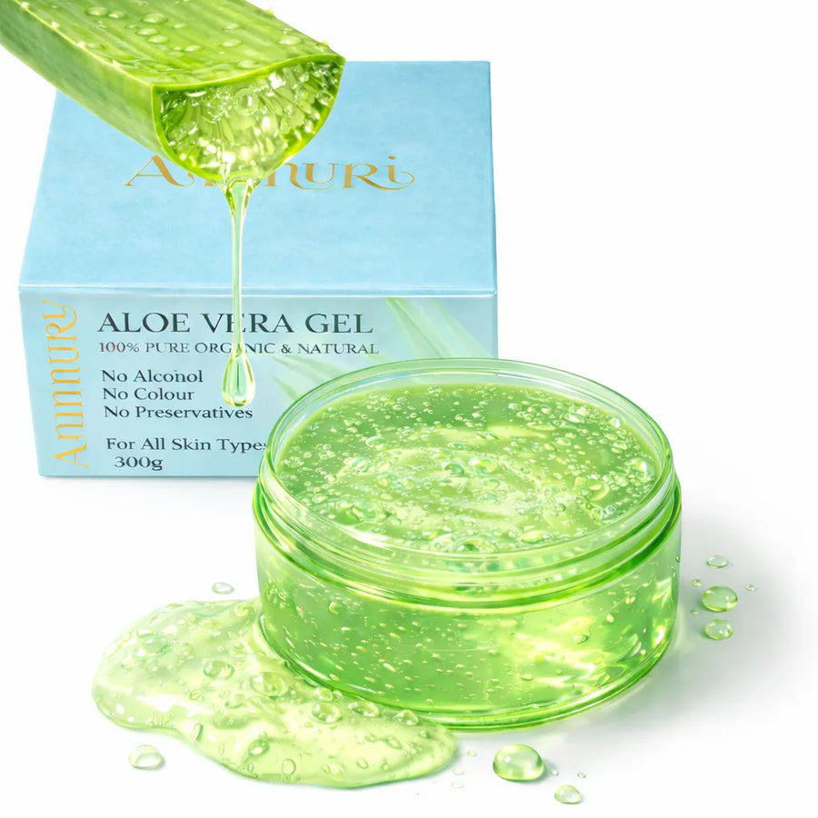 Ammuri Organic Aloe Vera Gel 300g jar for face, body and hair