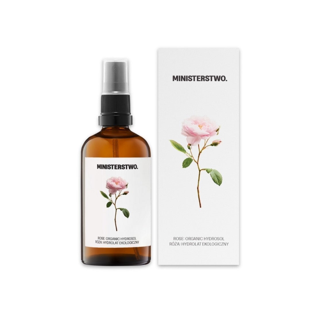 Rose hydrosol organic floral water 100ml bottle