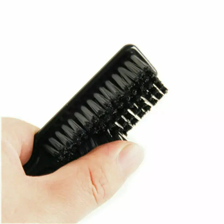Serrated Barber Skin Fade Brush With Soft Bristle Serrated
