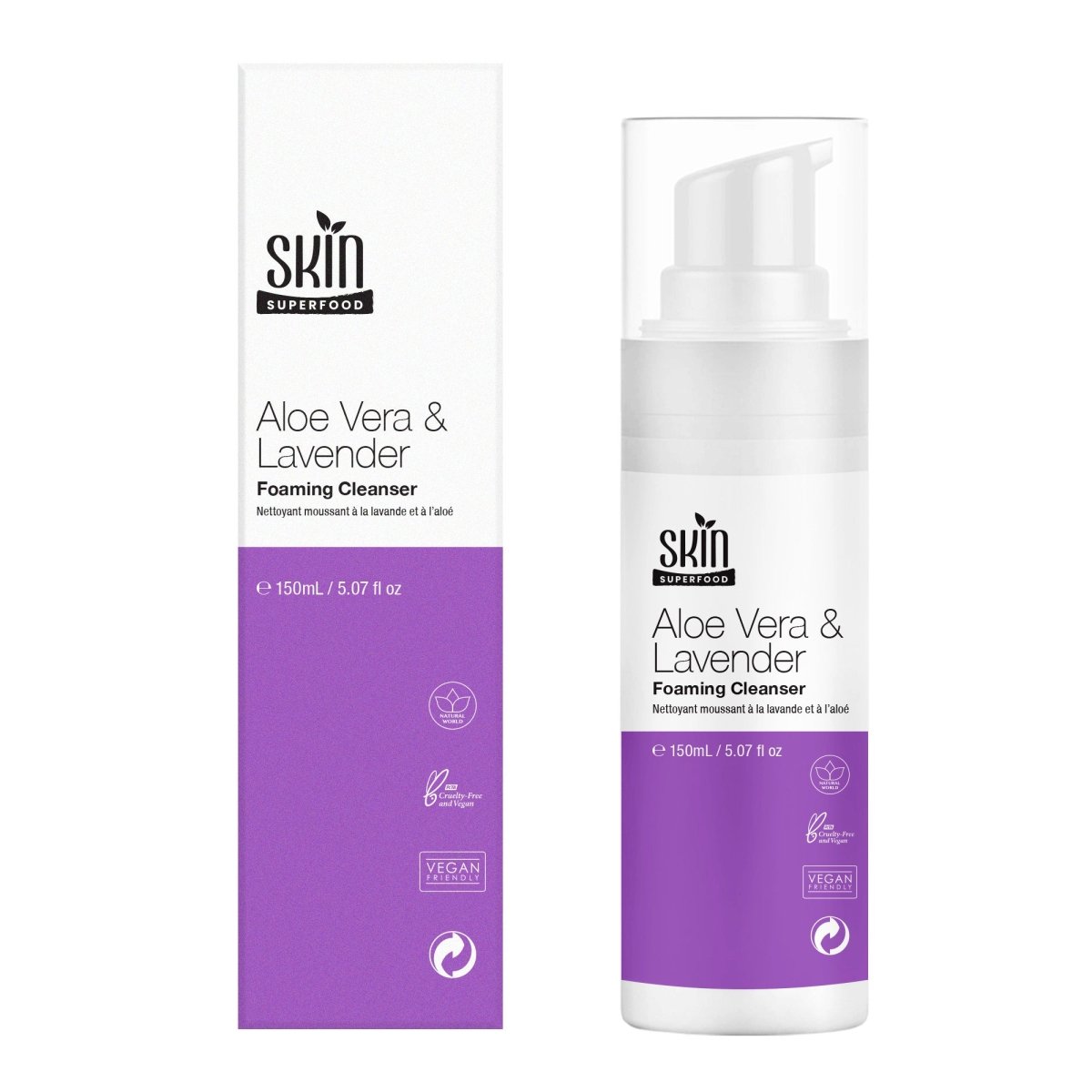 Skin Superfood Aloe Vera & Lavender Cleanser 150ml