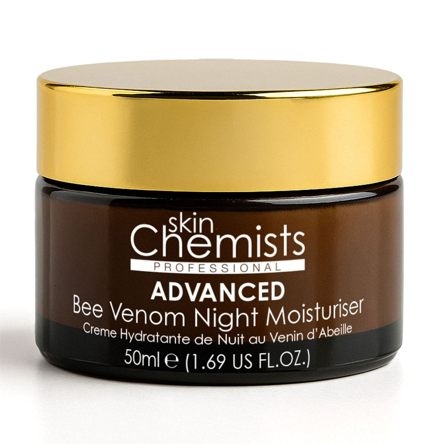 skinChemists Pro-5 Collagen Bee Venom Night Moisturiser cream and box