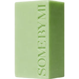 A light green rectangular bar of soap with the brand name 'SOMEBYMI' embossed vertically on the front, set against a plain white background.