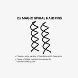 spiral bun pins reusable strong hold for thick hair