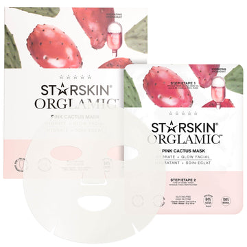 STARSKIN Pink Cactus two-step oil sheet mask