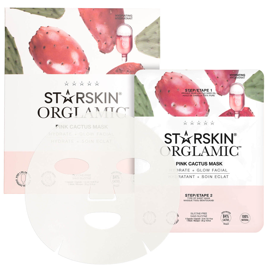STARSKIN Pink Cactus two-step oil sheet mask