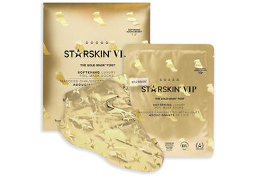 STARSKIN The Gold Mask Foot foil socks