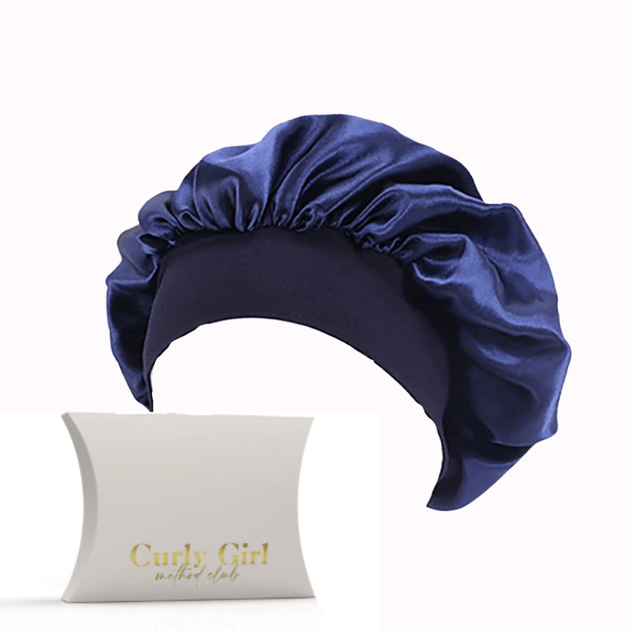 CurlyGirlMethodClub Satin Sleep Cap with Wide Secure Band – product view 2
