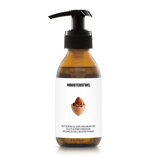 Bottle of Ministerstwo skincare product on a white background
