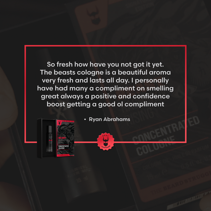 The Beard Struggle Beast Concentrated Cologne customer quote image