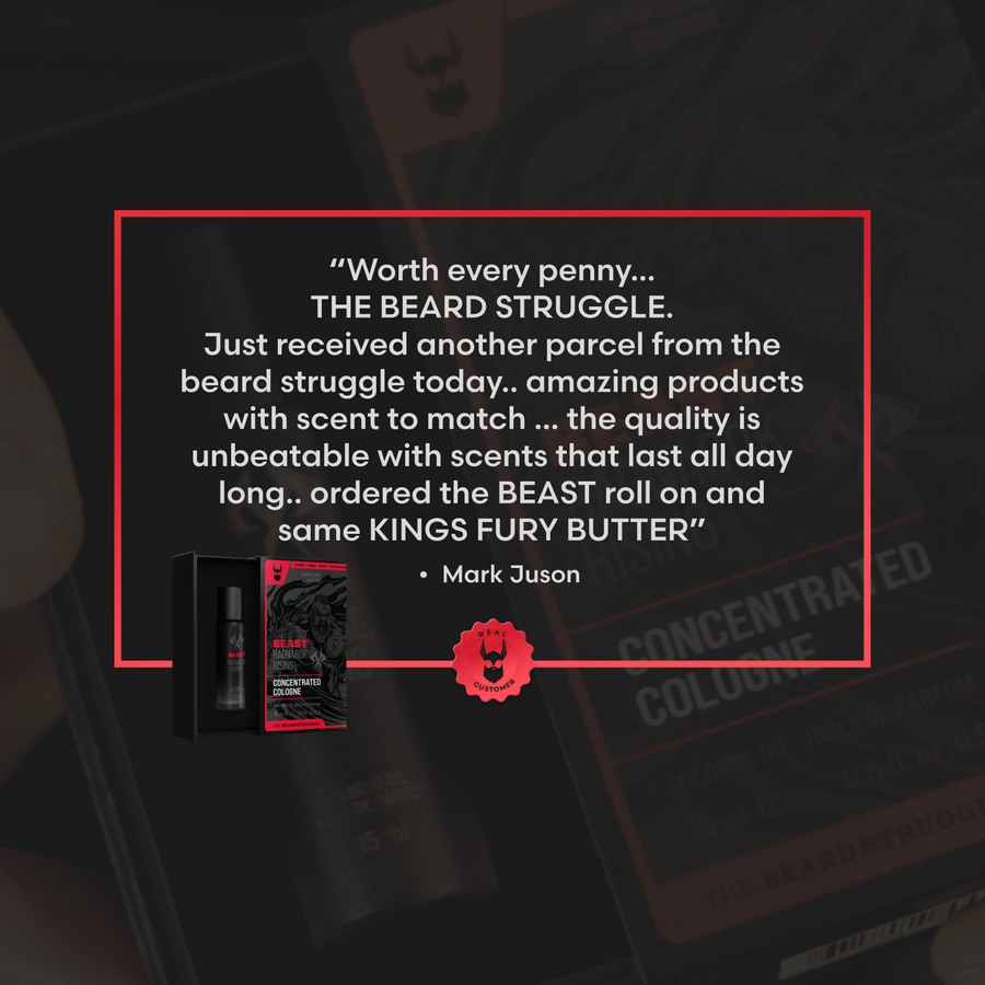 The Beard Struggle Beast Concentrated Cologne customer quote image