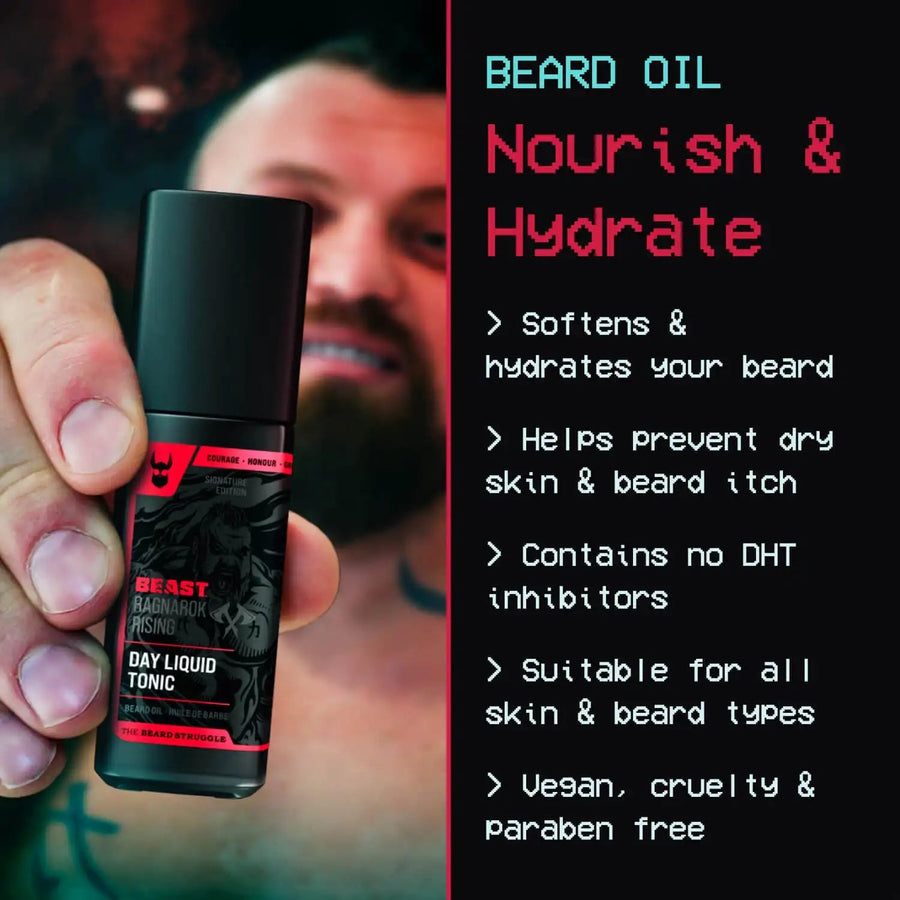 The Beard Struggle Beast Day Liquid Beard Oil product view