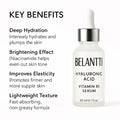 Belantti hyaluronic acid serum - product label - organic skincare ingredients