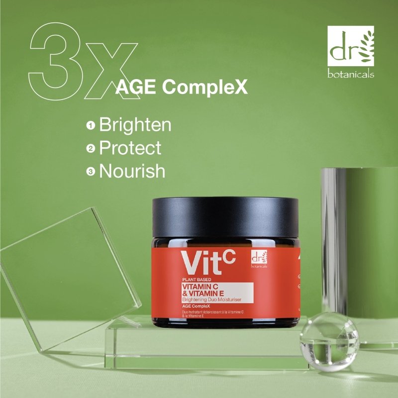 Dr Botanicals Vitamin C 1% & Vitamin E Brightening Duo Moisturiser 60ml