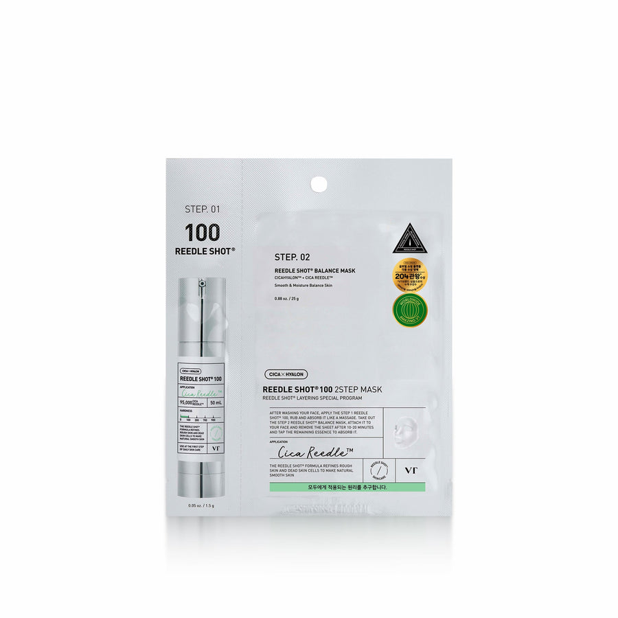 VT Mild Reedle Shot 100 two-step face mask