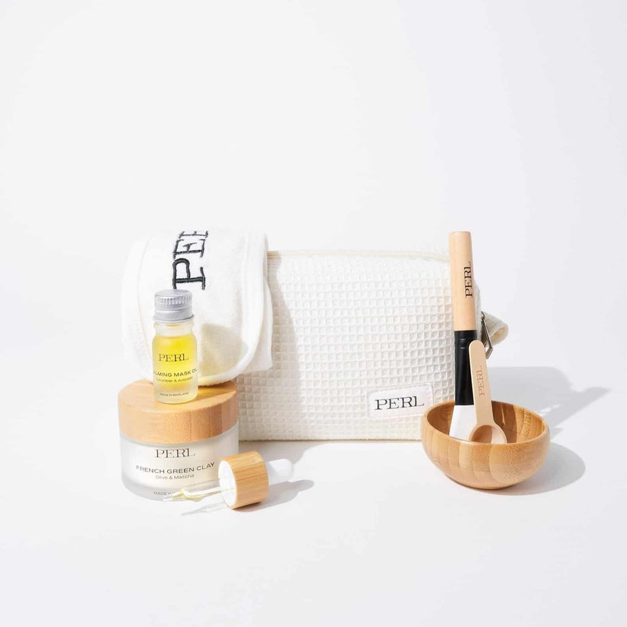 PERL Waffle Cosmetic Bag Cream