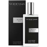 Yodeyma Active Man Eau de Parfum 50ml men's fragrance bottle packaging