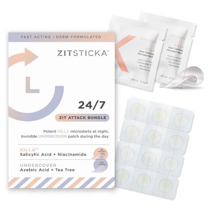 ZitSticka 24/7 Attack Bundle (14-Pack) – Pimple Patches for Face & Body
